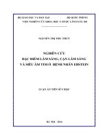 Nghiên cứu đặc điểm lâm sàng, cận lâm sàng và siêu âm tim ở bệnh nhân ebstein