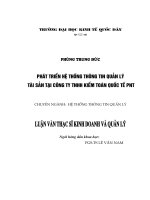 Phát triển Hệ thống thông tin Quản lý Tài sản tại Công ty TNHH Kiểm toán Quốc tế PNT