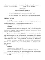 Kế hoạch cải tiến phương pháp dạy học môn Địa lý trung học cơ sở