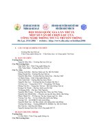 HỘI THẢO QUỐC GIA LẦN THỨ IX MỘT SỐ VẤN ĐỀ CHỌN LỌC CỦA CÔNG NGHỆ THÔNG TIN VÀ TRUYỀN THÔNG