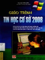 Giáo trình tin học cơ sở 2008 phần 1 