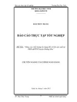Nâng cao chất lượng tín dụng đối với hộ sản xuất tại ngân hàng nông nghiệp  phát triển nông thôn huyện hoằng hóa 