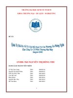 Quản trị rủi ro tỷ giá hối đoái cho công ty GMC 