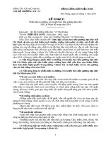 Kế hoạch phấn đấu tu dưỡng, rèn luyện theo tấm gương đạo đức hồ chí minh bổ sung năm 2014 