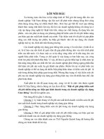 Khóa luận một số giải pháp kiểm soát chi phí nhằm nâng cao hiệu quả kinh doanh trong các doanh nghiệp xây dựng giao thông 