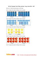 Đề thi Violympic Toán Tiếng Anh lớp 1 vòng 4 năm 2016 - 2017