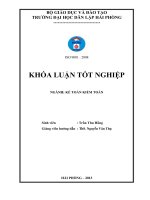 Hoàn thiện tổ chức công tác kế toán hàng tồn kho tại công ty cổ phần tmdv sơn bình 