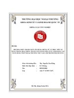 Phương thức thanh toán tín dụng chứng từ và thực tiễn áp dụng trong hoạt động thanh toán hàng hóa xuất nhập khẩu tại ngân hàng tmcp ngoại thương việt nam  chi nhánh thanh xuân 