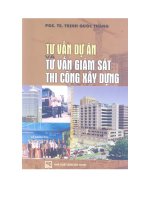 Tài liệu Tư vấn dự án và tư vấn giám sát thi công xây dựng