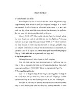 Hoàn thiện quản trị chuỗi cung ứng tại Công ty TNHH MTV đầu tư và phát triển chè Nghệ An