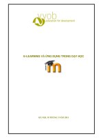 E-LEARNING VÀ ỨNG DỤNG TRONG DẠY HỌC