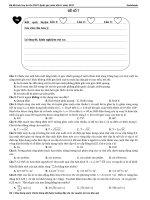 Đề số 7  đề thi thử môn vật lí