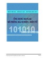 Ứng dụng matlab mô phong mạch điện điện tử   trần thu hà  hồ đắc lộc, 110 trang 
