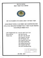 giải pháp nâng cao hiệu quả kinh doanh của các doanh nghiệp may việt nam trong giai đoạn hiện nay 