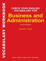 english check your english vocabulary for business a