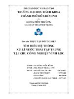 Tìm hiểu hệ thống xử lý nước thải tập trung tại khu công nghiệp vĩnh lộc 