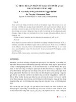 SỬ DỤNG BỘ GÁN NHÃN TỪ LOẠI XÁC SUẤT QTAG CHO VĂN BẢN TIẾNG VIỆT