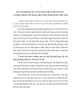TIỂU LUẬN   đấu TRANH bảo vệ, PHÁT TRIỂN và xây DỰNG NHÀ nước xô VIẾT   ý NGHĨA TRONG xây DỰNG NHÀ nước PHÁP QUYỀN ở VIỆT NAM