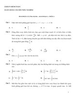 300 câu TRẮC NGHIỆM TÍCH PHÂN và ỨNG DỤNG