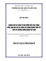 Nghiên cứu các nhân tố ảnh hưởng đến chất lượng kiểm toán báo cáo tài chính.PDF