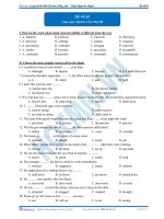 Hocmai luyện đề môn tiếng anh số  (3) 