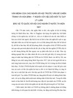 TIỂU LUẬN   vận MỆNH của CHỦ NGHĨA xã hội TRƯỚC vấn đề CHIẾN TRANH và hóa BÌNH, ý NGHĨA đến CÔNG CUỘC xây DỰNG và bảo vệ tổ QUỐC VIỆT NAM HIỆN NAY