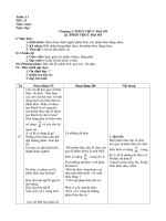 Giáo án Số học 8 tuần 11 chuẩn