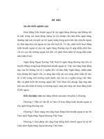 Mở rộng hoạt động kinh doanh ngoại tệ tại sở giao dịch ngân hàng Ngoại thương Việt nam