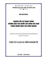 Nghiên cứu sự trung thành thương hiệu người tiêu dùng Việt Nam trong nhóm hàng tiêu dùng nhanh.PDF