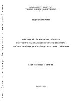 Hiệp định về các khía cạnh liên quan đến thương mại của quyền sở hữu trí tuệ (trips) những vấn đề đặt ra đối với việt nam trước thềm wto 
