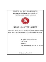 Tranh chấp về bộ chứng từ trong phương thức thanh toán bằng thư tín dụng tại các ngân hàng việt nam 