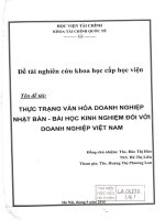 thực trạng văn hóa doanh nghiệp nhật bản bài học kinh nghiệm đối với doanh nghiệp việt nam 