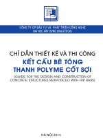 CHỈ DẪN THIẾT KẾ VÀ THI CÔNG KẾT CẤU BÊ TÔNG THANH POLYME CỐT SỢI