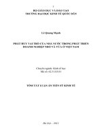 Phát huy vai trò của nhà nước trong phát triển doanh nghiệp nhỏ và vừa ở Việt Nam.PDF