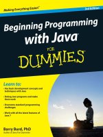 Beginning Programming with Java For Dummies 3rd Edition 2012