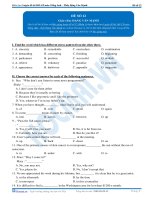 Hocmai luyện đề môn tiếng anh số  (6) 