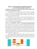 Phát triển thị trường bảo hiểm phi nhân thọ ở Việt Nam trong điều kiện hội nhập kinh tế quốc tế