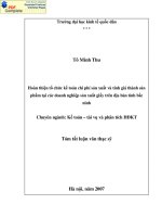 Hoàn thiện tổ chức kế toán chi phí sản xuất và tính giá thành sản phẩm tại các doanh nghiệp sản xuất Giấy trên địa bàn tỉnh Bắc Ninh
