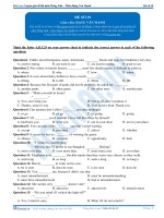 Hocmai luyện đề môn tiếng anh số  (17) 