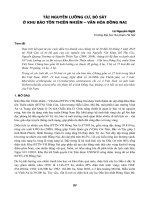 Tài nguyên lưỡng cư, bò sát ở Khu bảo tồn thiên nhiên - Văn hóa Đồng Nai