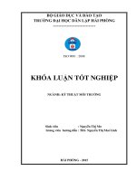 HIỆN TRẠNG THU GOM, XỬ LÝ CHẤT THẢI RẮN SINH HOẠT VÀ ĐỀ XUẤT BIỆN PHÁP NÂNG CAO CHẤT LƢỢNG QUẢN LÝ CHẤT THẢI RẮN SINH HOẠT TRÊN ĐỊA BÀN HUYỆN THỦY NGUYÊN