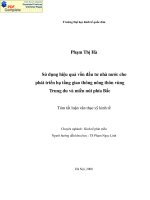 Sử dụng hiệu quả vốn đầu tư nhà nước cho phát triển hạ tầng giao thông nông thôn vùng Trung du và miền núi phía Bắc