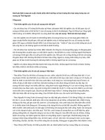 Đánh giá hiện trạng sản xuất, thành phần dinh dưỡng và hàm lượng kim loại nặng trong cây cải xoong tại thái nguyên