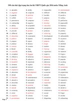 350 câu bài tập trọng âm ôn thi THPT quốc gia 2016 môn tiếng anh  