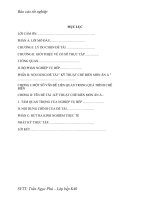 Báo cáo thực tập Kỹ Thuật Chế Biến Món Ăn Á