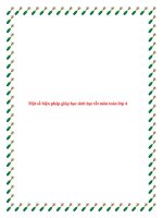 Sáng kiến kinh nghiệm Một số biện pháp giúp học sinh học tốt môn Toán lớp 4