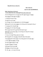 Dâng mẹ cha câu ca Quan họ