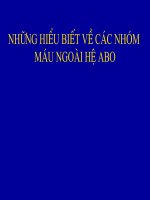 slide các nhóm máu ngoài hệ ABO