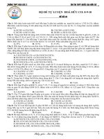 BỘ ĐỀ LUYỆN THI THPT QUỐC GIA  HOÁ HỮU CƠ 8910