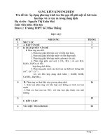 Sáng kiến kinh nghiệm Áp dụng phương trình ion thu gọn để giải một số bài toán Hóa học vô cơ xảy ra trong dung dịch